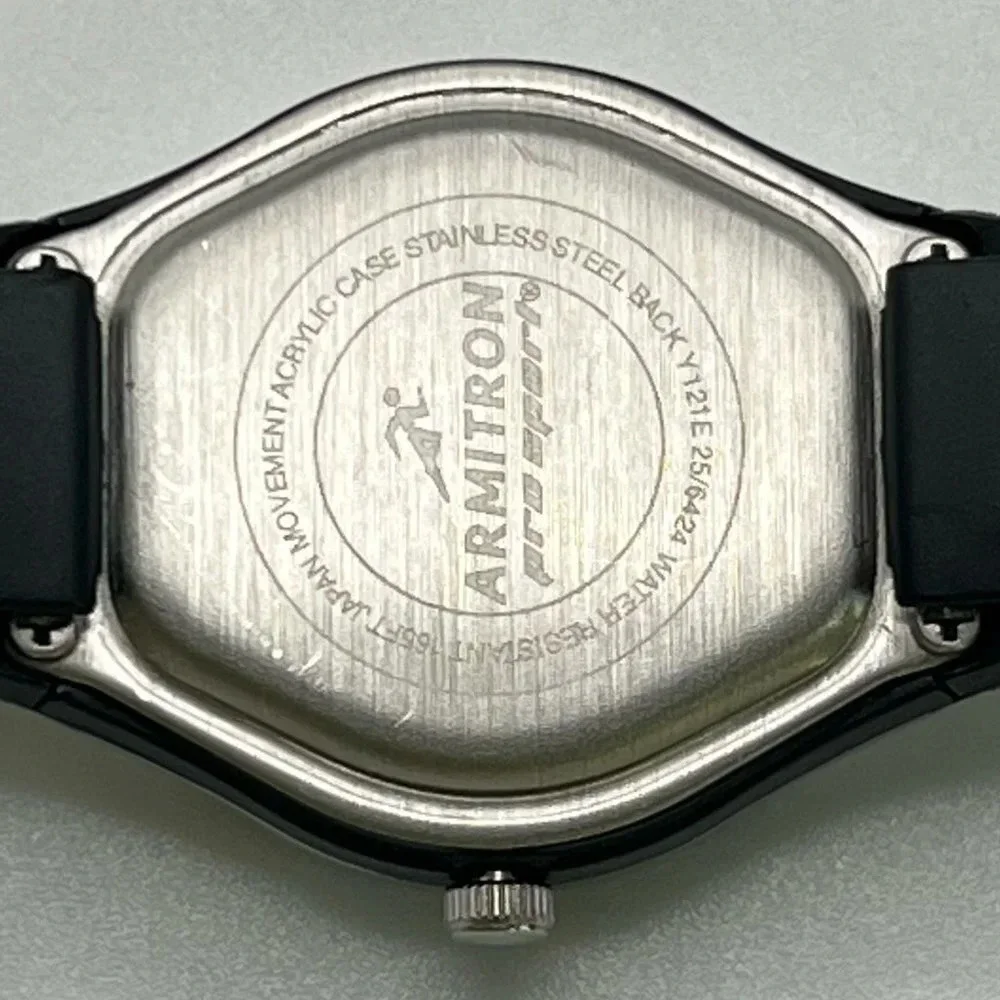 Armitron Pro Sport Ladies Watch Silver and Black Working